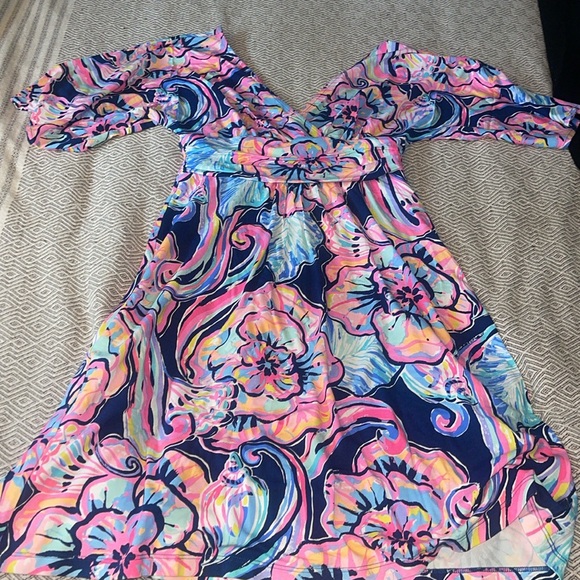 Lilly Pulitzer Nauti Navy Boho Boteau Parigi Dress - Picture 4 of 10